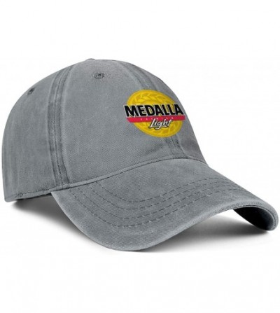 Baseball Caps Medalla Light Women Men Denim Ball Cap Adjustable Snapback Sun Hat - Medalla Light-6 - CQ18WL26EQZ