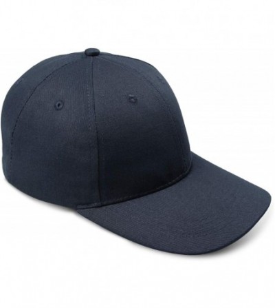 Baseball Caps Baseball Cap Summer Hat With Adjustable Velcro For Men And Women - Blue - CR18WLKH5IY