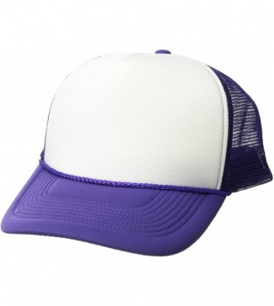 Baseball Caps 2 Tone Trucker Cap - Purple / White - CT1199QF1A1
