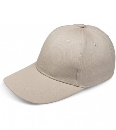 Baseball Caps Baseball Cap Summer Hat With Adjustable Velcro For Men And Women - Beige - CN18WN60XWH