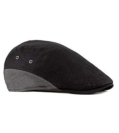 Newsboy Caps Men's Cotton Flat Ivy Gatsby Newsboy Driving Hat Cap - 2 Pack-f - CF18SIXR78K