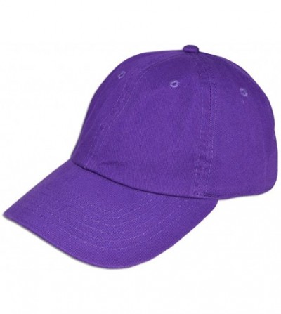 Baseball Caps Cotton Classic Dad Hat Adjustable Plain Cap Polo Style Low Profile Unstructured 1400 - Purple - C012OI0WPIF