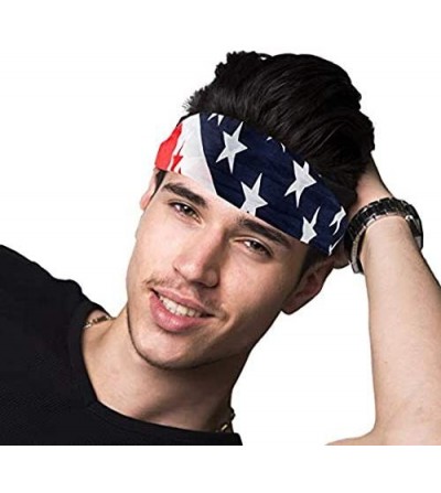 Headbands American Flag Headbands - USA Accessories - Patriotic Headbands - 12 Pk USA Headbands - CO18KZN3L67