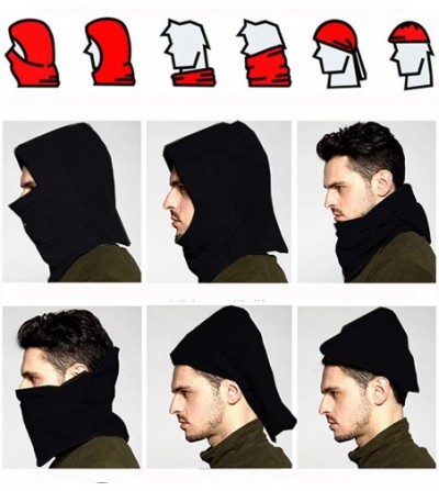 Balaclavas Winter Windproof Adjustment Fleece Balaclava Ski Face Mask Hats for Men/Women/Kids - Pink - CM189LUZ2G8