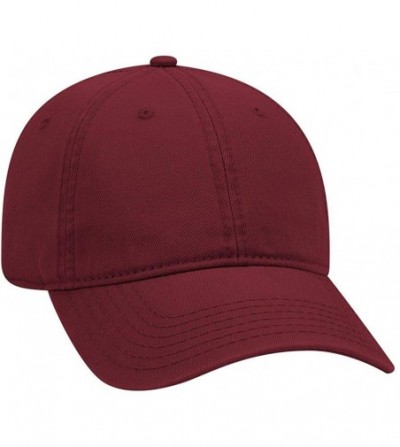 Sun Hats 6 Panel Low Profile Garment Washed Superior Cotton Twill - Burg. Marn - CH12IVB9JKN