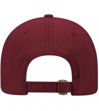 Sun Hats 6 Panel Low Profile Garment Washed Superior Cotton Twill - Burg. Marn - CH12IVB9JKN