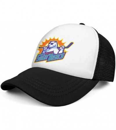 Baseball Caps 2015 Hockey Orlando Solar Bears Logo Simple Caps 100% Cotton Men's Womens Mesh Hat - 2015 Hockey Orlando-10 - C...