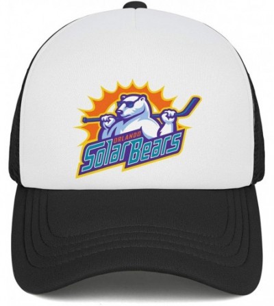 Baseball Caps 2015 Hockey Orlando Solar Bears Logo Simple Caps 100% Cotton Men's Womens Mesh Hat - 2015 Hockey Orlando-10 - C...