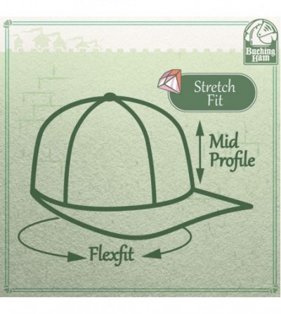 Baseball Caps Upchurch - Men's Hashtag Flexfit Baseball Cap Hat - Khaki - C418WW7N9CG