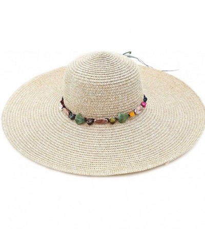 Sun Hats Womens Big Bowknot Straw Hat Foldable Roll up Sun Hat Beach Cap UPF 50+ Protection Sun Hats 041 - Khaki-d - CV18WK9T5EZ