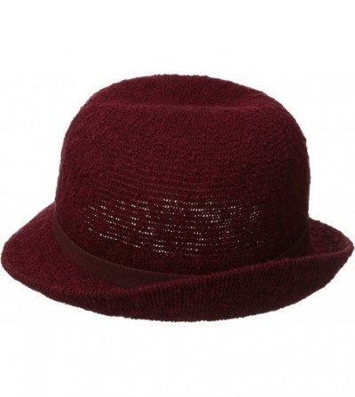 Sun Hats Women's Slubby Knit Cloche Hat - Ox Blood - CL11EFAW95L