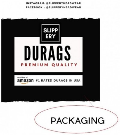 Skullies & Beanies Slippery Apparel - Velvet Premium Durag 360 Waves Extra Long Straps for Men Will Last for Years - C618ILHGXMA