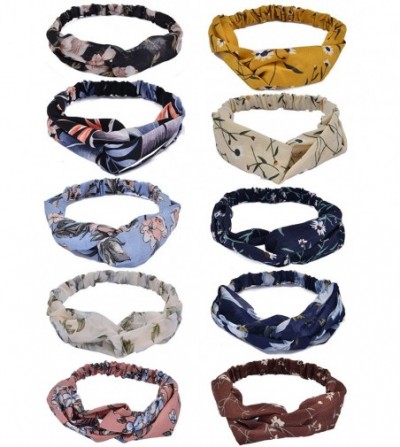 Headbands Headbands for Women Flower Elastic Cute Hair Accessories for Girls(10 Pack C) - 10 pack C - C218GDE5AGZ
