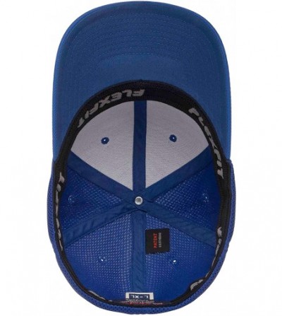 Baseball Caps Ultrafibre Airmesh Fitted Cap - Royal - C318E4Q3H48