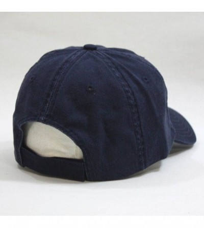 Baseball Caps Classic Washed Cotton Twill Low Profile Adjustable Baseball Cap - Cp Navy - CQ12MZIRBWO
