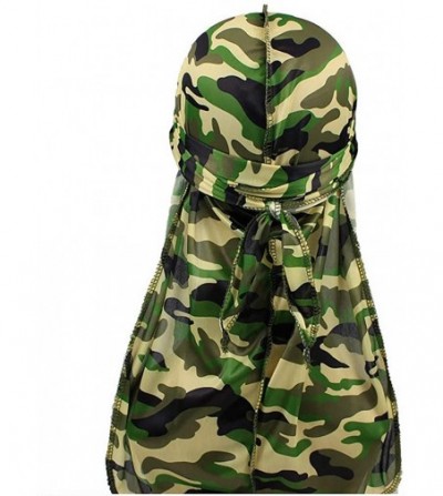 Skullies & Beanies Assorted Paisley Bandana Headwraps Womens - Army Green Camouflage - CX199XR45HY