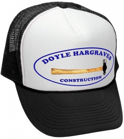 Baseball Caps Doyle HARGRAVES Construction - Sling Knife - Adult Trucker Cap Hat - Black - CC183MOZMT9