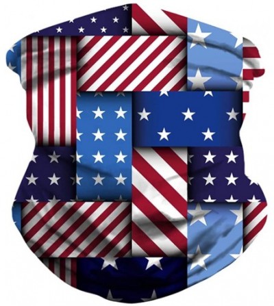 Balaclavas Camouflage American Flag Print Balaclava Bandana Neck Gaiter Scarf Headband - Usa Flag - CB197WKXG0K