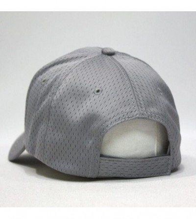 Baseball Caps Plain Pro Cool Mesh Low Profile Adjustable Baseball Cap - Gray - CM12CDMCUKH