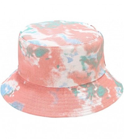 Bucket Hats Women Girls Cotton Leopard Print Reversible Bucket Hat Summer Double Sides Packable Hat for Outdoor Travel - CB19...