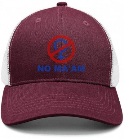 Baseball Caps No Ma'am - Vintage Style Trucker Hat Retro Mesh Cap - No Ma'am-26 - CI18LE8RA5R