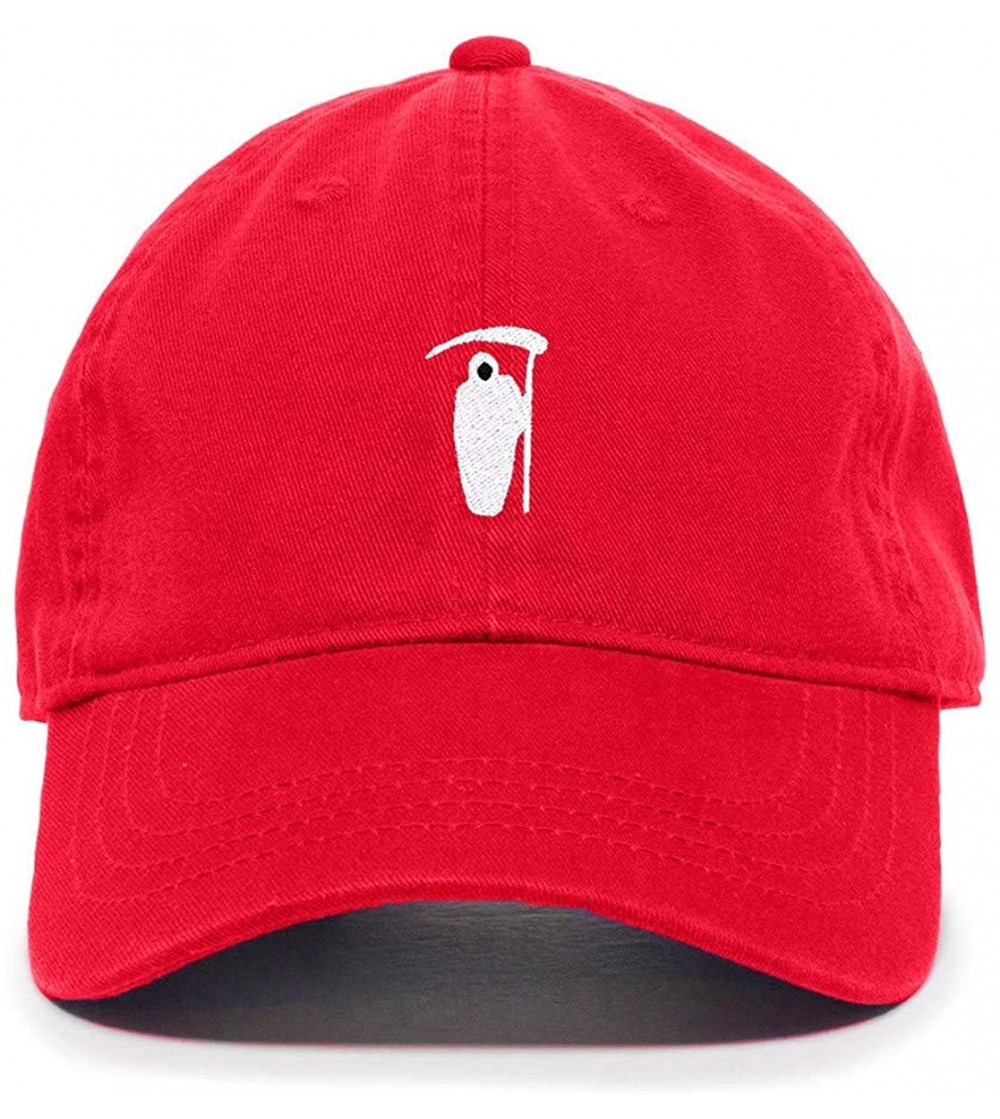 Baseball Caps Reaper Baseball Cap Embroidered Cotton Adjustable Dad Hat - Red - CG197S06074