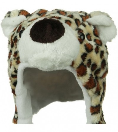 Skullies & Beanies Animal Hat- Faux Fur - Leopard- White Leopard- Brown Leopard - White Leopard - CZ11PI1FEJP