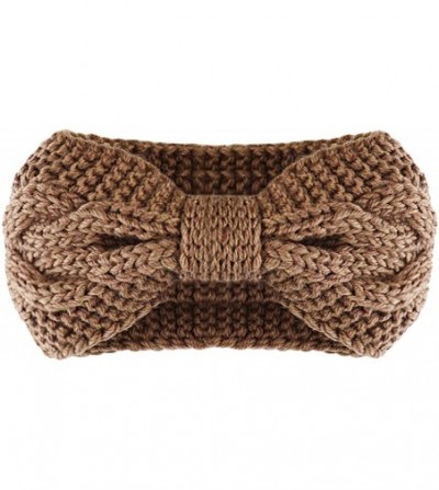 Headbands Crochet Turban Headband for Women Warm Bulky Crocheted Headwrap - Zf 4 Pack Crochet B - CE18A4OUDNN