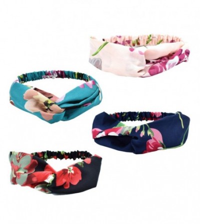 Headbands Knotted Turban Floral Accessories