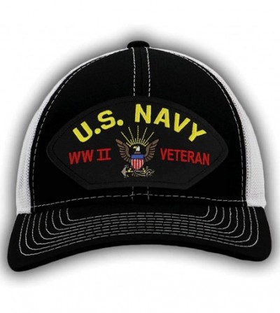 Baseball Caps US Navy- World War II Veteran Hat/Ballcap Adjustable One Size Fits Most - CQ18HWSLN5G