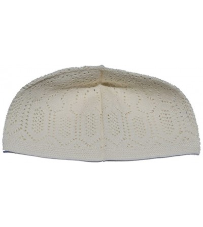 Skullies & Beanies Off White Cream One-size Turkish Muslim Islamic Kufi Hat Taqiya Takke Peci Skull Cap - CX116TVUVCD