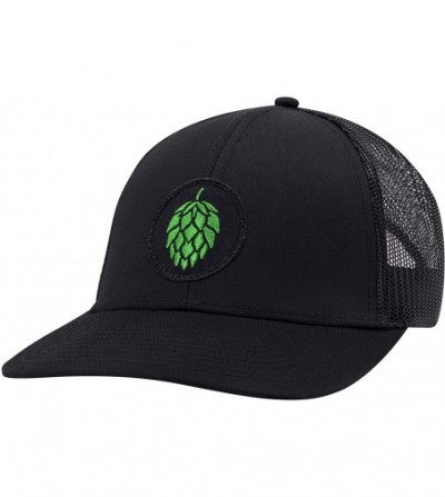 Baseball Caps Hops Hat - Beer Trucker Hat Baseball Cap Snapback Golf Hat (Black) - CV18WMDNEI9