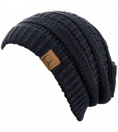 Skullies & Beanies Trendy Warm Chunky Soft Stretch Cable Knit Beanie Skully - C511M2D1WAL
