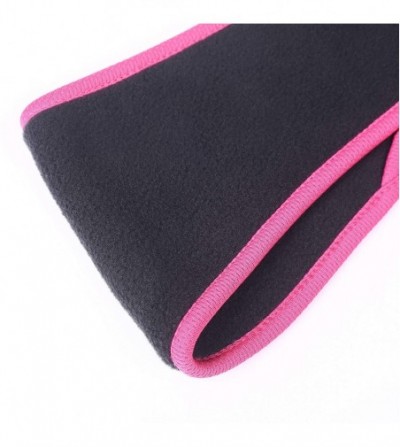 Cold Weather Headbands Headband Double Layer Thicker Ponytail - Black-Red - CX18WM2Y7DU