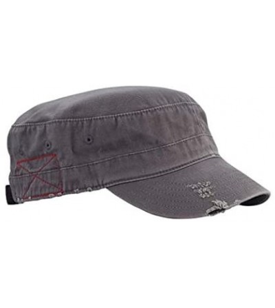 Newsboy Caps Washed Cotton Army Cap - Camo Hat - Unisex Hat - Gray - CL18S4D7GW6