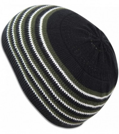 Skullies & Beanies Stretchy Elastic Beanie Kufi Skull Cap Hats Featuring Cool Designs and Stripes - C618LMRWWUQ