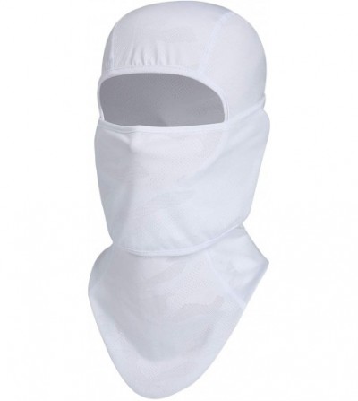 Balaclavas Balaclava Sun Protection Face Mask Adjustable Breathable Full Face Cover - White - C419672H4M0