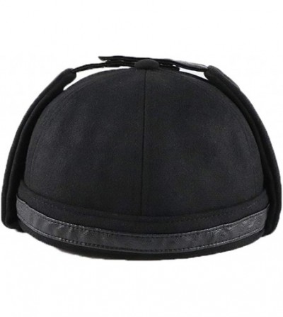 Skullies & Beanies Retro Rolled Cuff Skull Caps Brimless Beanie Hats for Men/Women - E-black - CW18M6HQ5AL