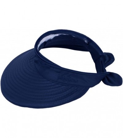 Visors Women's 2 in 1 Outdoor Sportswear Golf/Tennis Visor UV Protection Hat - 2284_dark Blue - CW18D8NS03X