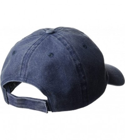 Baseball Caps Women's Mineral-Washed Baseball Cap with Verbiage - Navy - CA184CH0MYK