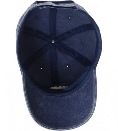 Baseball Caps Women's Mineral-Washed Baseball Cap with Verbiage - Navy - CA184CH0MYK