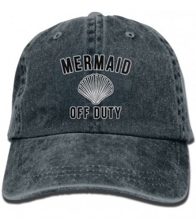 Skullies & Beanies Mermaid Off Duty with Fish Tail Retro Cowboy Hat Sports Adjustable Denim Hat Baseball Caps ForAdult - Navy...