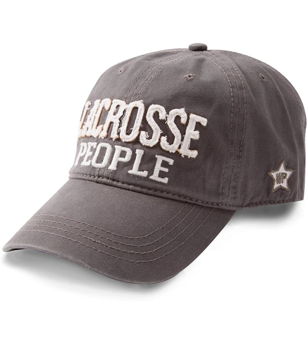 Baseball Caps Lacrosse- Gray- one Size - CS12NZ6OVQI