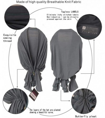Headbands Bamboo Chemo Headscarf for Women Hair Loss - Cancer Slip On Headwear Turbans Sealed Packaging - Bamboo Black - CE18...