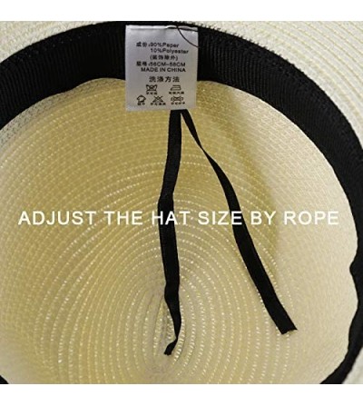 Sun Hats Womens UPF50 Foldable Summer Straw Hat Wide Brim Fedora Sun Beach hat - A Khaki Hat+black Balaclava - C818GT9Y0O6