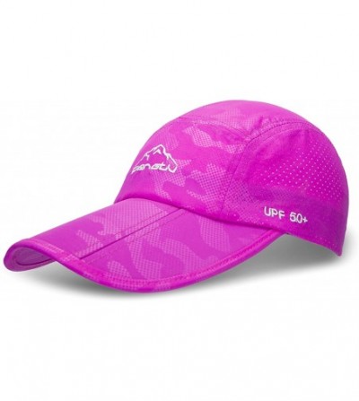 Sun Hats UPF50+ Protect Sun Hat Unisex Outdoor Quick Dry Collapsible Portable Cap - C-purple - CU18325DRLK