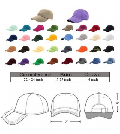 Baseball Caps Baseball Caps Dad Hats 100% Cotton Polo Style Plain Blank Adjustable Size - Burgundy - CB18EZCDDI3