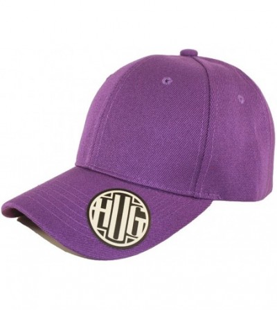 Baseball Caps ( Pack of 12 ) Classic Premium Baseball Cap Adjustable Size Plain Hat Unisex - Purple - C51865LR326