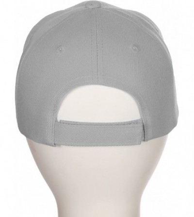 Baseball Caps Classic Baseball Hat Custom A to Z Initial Team Letter- Lt Gray Cap White Black - Letter R - CI18IDTMK63