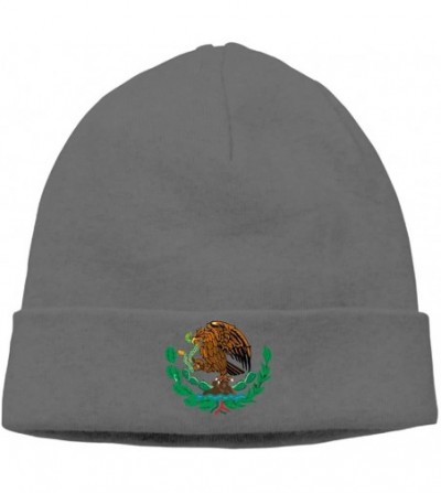 Skullies & Beanies Mens&Womens Mexico Flag Eagle Outdoor Daily Beanie Hat Skull Cap Black - Deepheather - C8187R8QROR